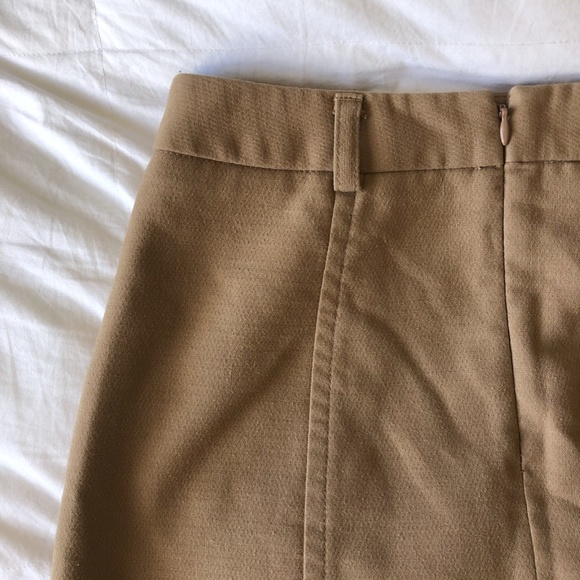 JACOB Tan High-Waisted A-Line Skirt - Picture 6 of 8